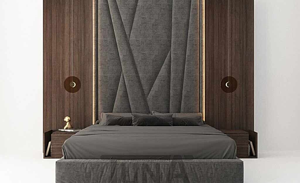 Ahşap Kumaş Yatak Başı Uygulaması